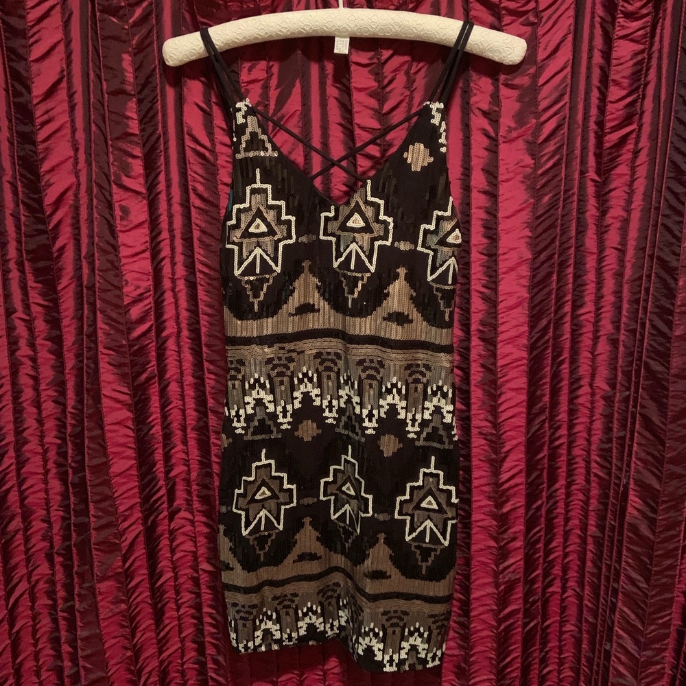 2 for 20 Aztec Patterned Formal Dress